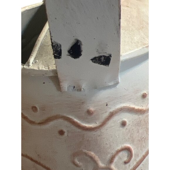 Cracker Barrel Metal Watering Can Bee Design Handle 6" tall Decorative - Picture 5 of 7